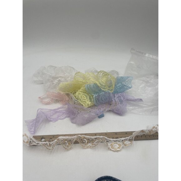Assorted Colorful Lace Trim Bundle For Crafting & Sewing Projects - Picture 4 of 9